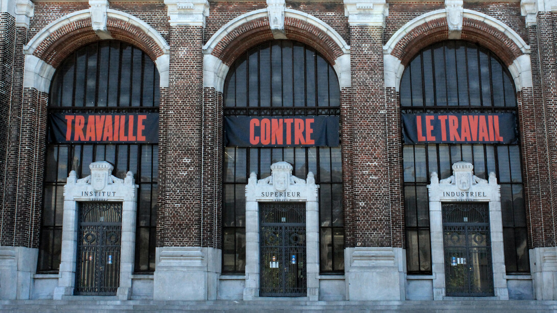 Democracia, Travaille contre le travail (detalle), 2025. Cortesía de los artistas y de la ADN Galeria