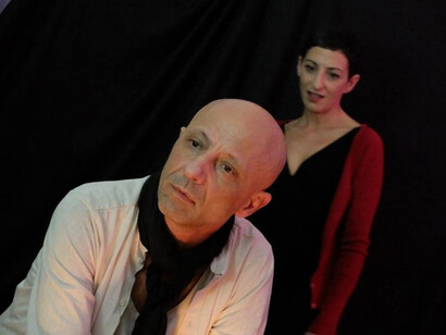 Tino Caspanello con Cinzia Muscolino in "Mari"