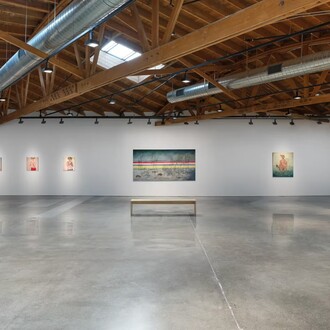 Anj Smith, The sequin-strewn night, exhibition view. Courtesy of Hauser & Wirth Gallery