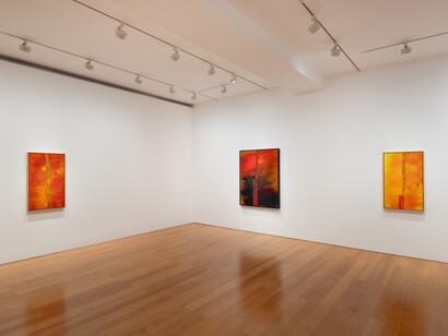 Sterling Ruby, |, exhibition view. Courtesy of Gagosian