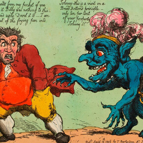 Thomas Rowlandson, The New Property Tax paying his respects to John Bull, 16 April 1806, Royal Collection Trust/© Her Majesty Queen Elizabeth II 2014
