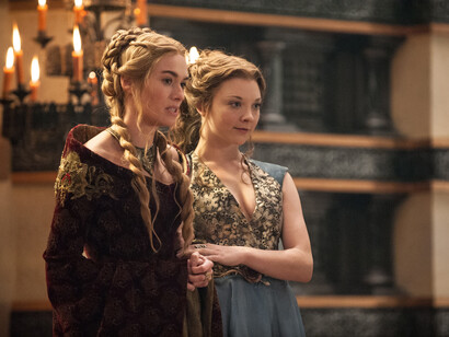 Juego de Tronos. Cersei Lannister (Lena Headey) y Margaery Tyrell (Natalie Dormer)