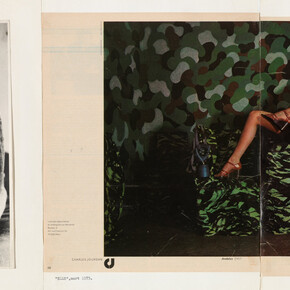 Sanja Iveković. In the Apartment, September 1975 / “Elle,” March 1975. 1975. Gelatin silver print, magazine page and typewritten text by the artist. Committee on Photography Fund. © 2015 Sanja Iveković.