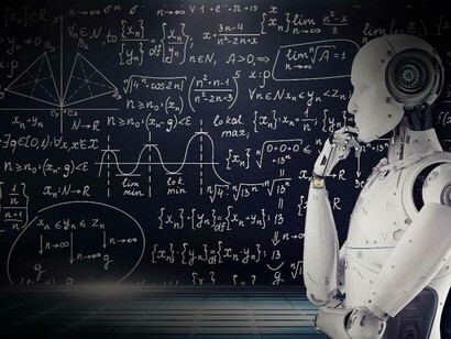 AI robot pondering what to teach his students next