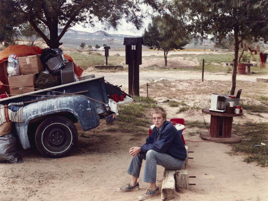 Joel Sternfeld, Red Rock State Campground (Boy), Gallup, New Mexico. Courtesy of Huxley-Parlour Gallery