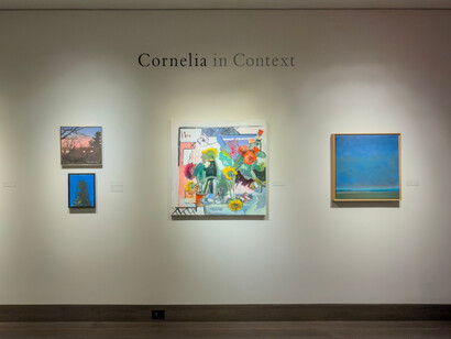 Cornelia Foss, Little red, exhibition view. Courtesy of Hirschl & Adler Modern 