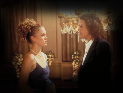 Heath Ledger y Julia Stiles en "10 Cosas que Odio de Ti" (1999)