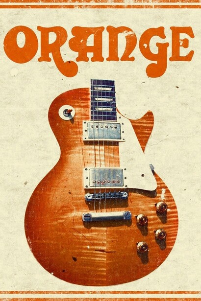Publicidade a marca de guitarras Orange