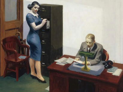Edward Hopper, Ufficio di notte, 1940