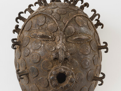Bronze tribal mask, eBay item number 292013408464. Courtesy Hauser & Wirth. Photo: Damian Griffiths