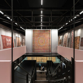 MAK permanent collection textiles and carpets, exhibition view. Courtesy of MAK