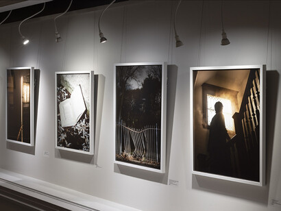 Alexa Cushing and Connor Noll, By Your Window, 2023, installation view. Courtesy of Panopticon Gallery