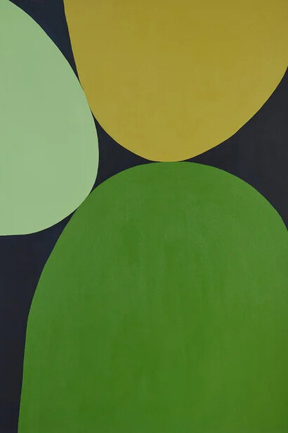 Erica Hauser, Triad fennel leaf pistachio (detail), 2026. Courtesy of Robin Rice Gallery