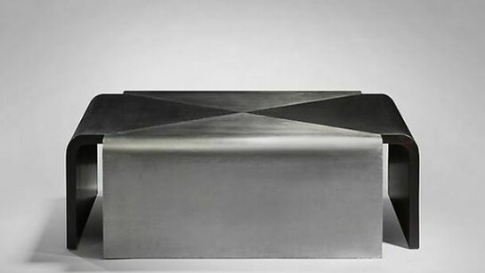Joseph Andre Motte, Low Table, 1967, Stainless steel, 11.81 x 35.43 x 35.43 inches, 30 x 90 x 90 cm