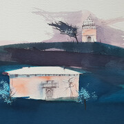 Dewi Tudur - Colomendy ar Fryn - Dovecote on a Hill 50x20