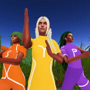 Skawennati, Three sisters: ready for anything. Avec l’aimable autorisation de la Galerie nationale du Canada