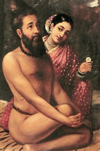 Vishvamitra is seduced by Menaka