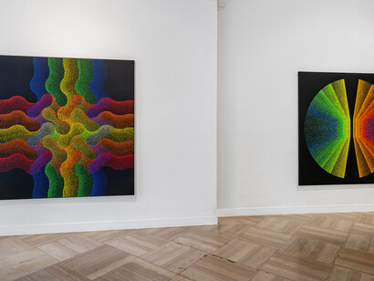 Julio Le Parc,1958 → 2023, exhibition view Galleria Continua, San Gimignano, Italy. Photo by Ela Bialkowska, OKNO Studio, 2023