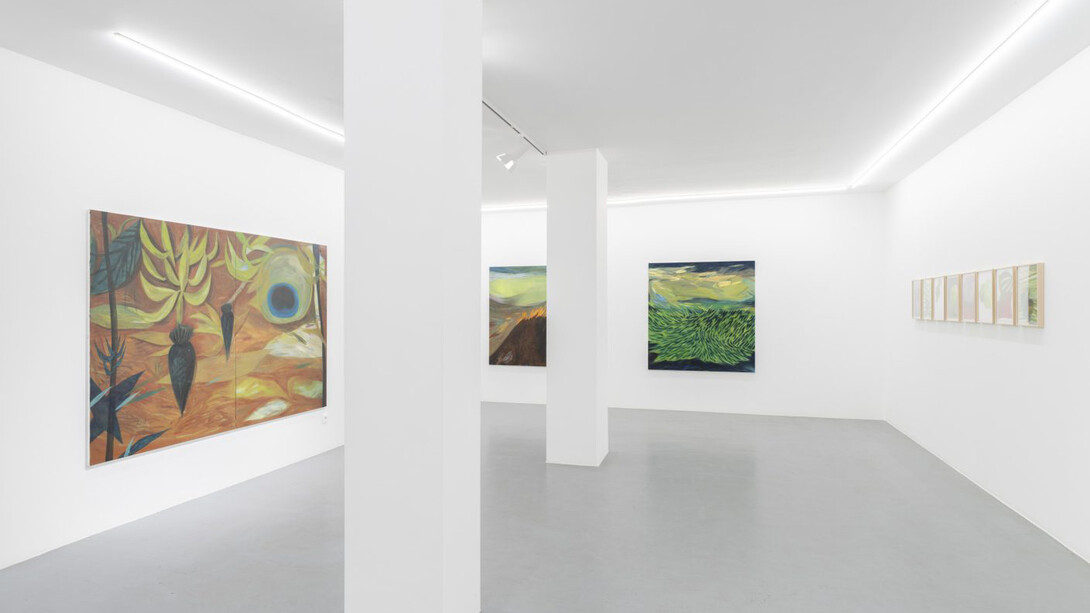 Bárbara Faden, Solta azul, céu da boca, vista da exposição. Cortesia da Balcony Contemporary Art Gallery