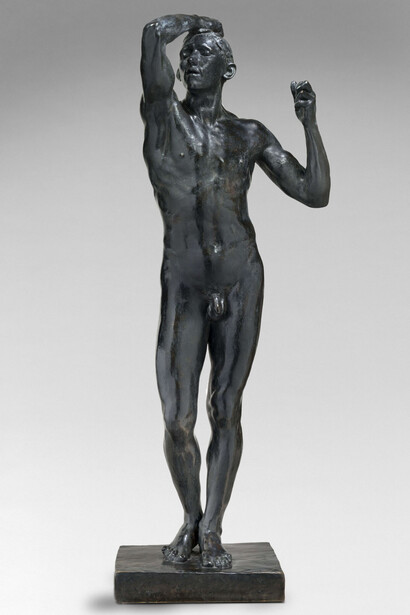 Auguste Rodin, La edad de bronce (rostro). Cortesía del Museo del Louvre 