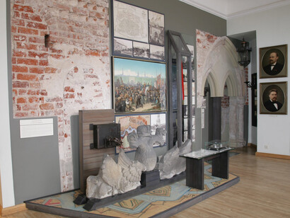 Riga history. Riga within the russian empire (mid-19th cent.–1918), exhibition view. Courtesy of Museum of the History of Riga and Navigation