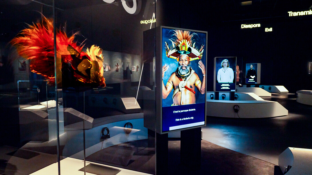 Rencontres, vue de l’exposition. Avec l’aimable autorisation du Musée d’ethnographie de Genève