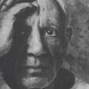 Matthew Darbyshire, Think Different (1990’s),
2014, Hand-painted inkjet inks on fibre, paper and linen, 80 x 90 cm / 35.4 x 31.4 in, courtesy of Herald St, London