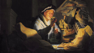 «La parábola del rico insensato» (1627), Rembrandt