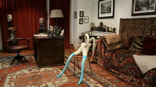 Suffolk Bunny in Freud’s Study, Sarah Lucas © Sadie Coles HQ and Freud Museum London