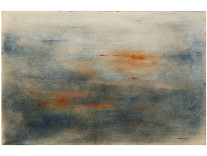 Norman Lewis (1909–1979), Peep of Morning, c.1961, oil on paper, 26x40 inches, signed, © Estate of Norman Lewis. Courtesy of Michael
Rosenfeld Gallery LLC, New York, NY