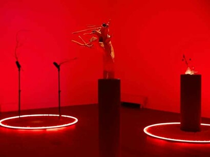 Mari Nagem, The tropics, the moon, and Mars, exhibition view. Courtesy of CUE Art Foundation