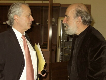 Rodrigo Tomás y Raúl Zurita en 2009
