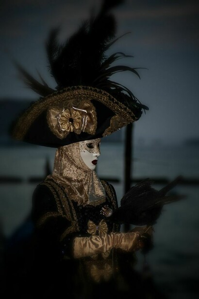 Una dama veneziana nella notte di Carnevale