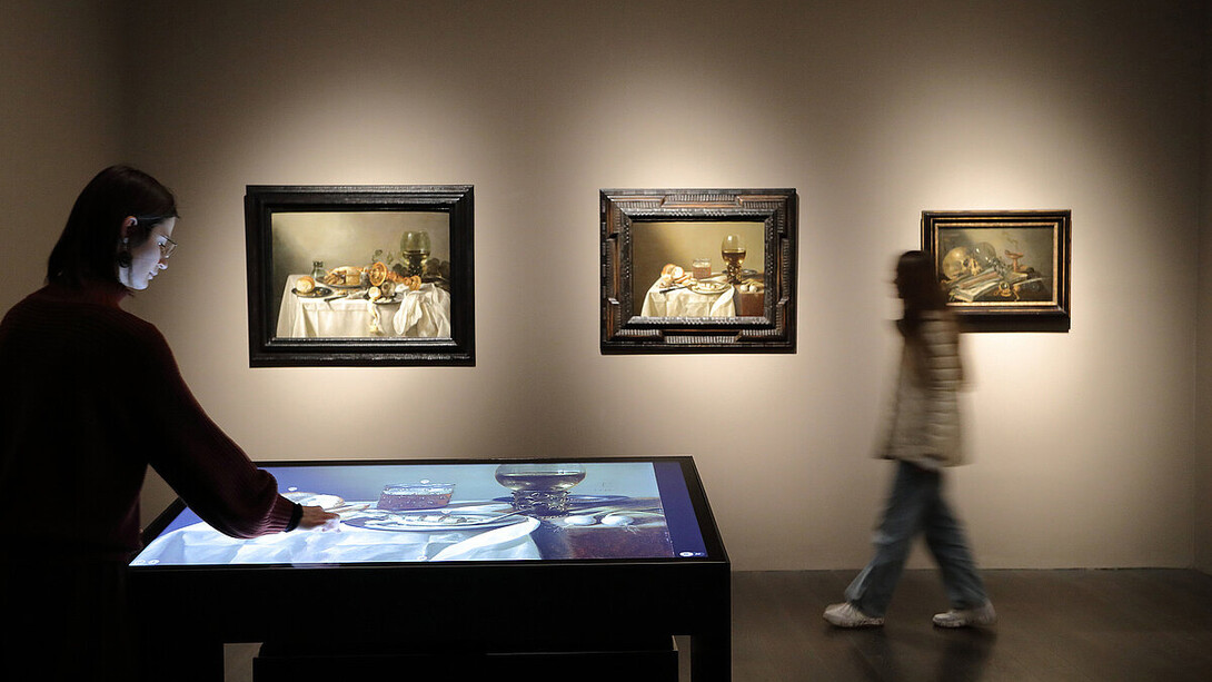 Pieter Claesz, Still lifes, exhibition view. Courtesy of Alte Galerie