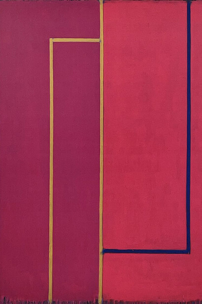Stevan Alexander, Clearing 12 (detail), 2023. Oil on canvas, 50 x 40 inches. Signed, titled, and dated on the verso. Courtesy of Spanierman Modern