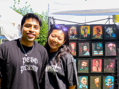 The Powderhorn Art Fair, past edition, exhibition view. Courtesy of the Powderhorn Art Fair 