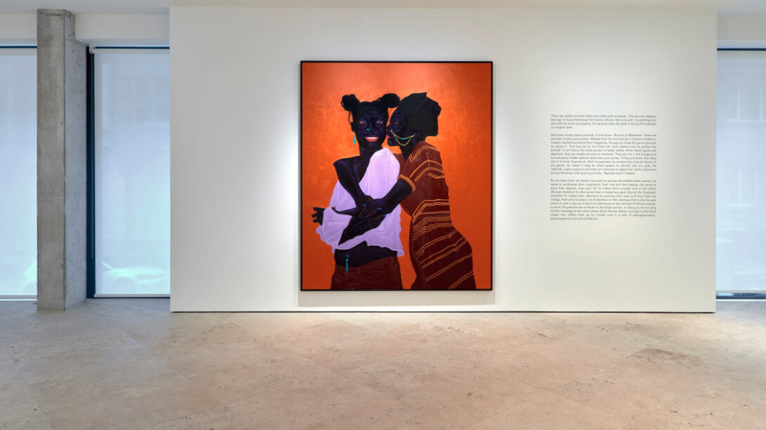 Kwesi Botchway. Rumors of Blackness, installation view. Courtesy of Maruani Mercier