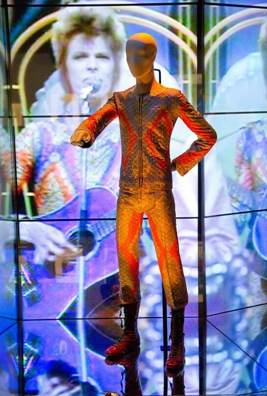David Bowie, Installation view, David Bowie is, Victoria and Albert Museum, London. March 23 - August 11, 2013. Courtesy The David Bowie Archive. Photo © Victoria and Albert Museum, London.  