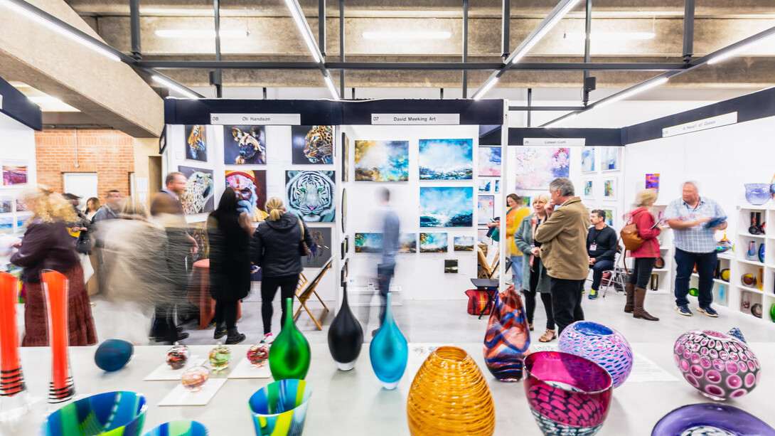 Various artists, Sussex Art Fair past edition, exhibition view. Courtesy of Sussex Art Fair