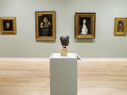 Eastman Johnson, Eastman Johnson and Maine, exhibition view. Courtesy of the Colby College Museum of Art