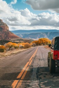 Alone on the road, chasing freedom and possibility—because the human urge to move has always been more instinct than choice