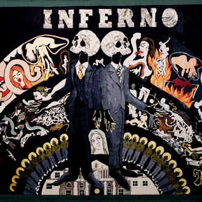 Michal Cole, Inferno, Tapestry, 2013, 180 x 140 cm