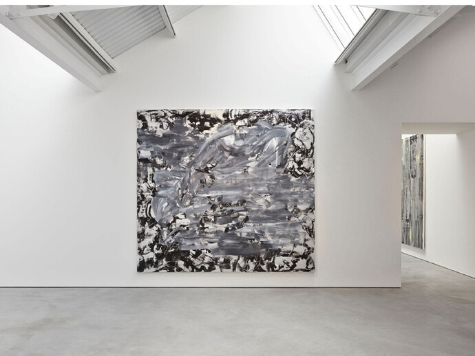 Jacqueline Humphries, exhibition view, Modern Art, 6 June - 5 July 2014, Courtesy Stuart Shave/Modern Art, London, and Greene Naftali, New York