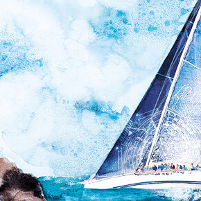 Julie Fumat, The regatta, 2024. Courtesy of Space Gallery St Barth 