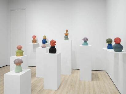 En Iwamura, Glances and echoes, exhibition view. Courtesy of Almine Rech