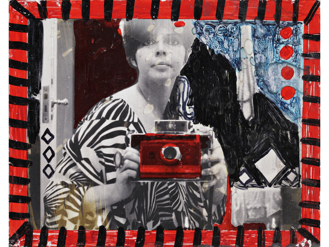 Dorothy Iannone, First Thought Best Thought, 1968, Felt pen on Polaroid, 8,5 x 10,8 cm © photo Hans-Georg Gaul, Courtesy of the artist and Air de Paris, Paris