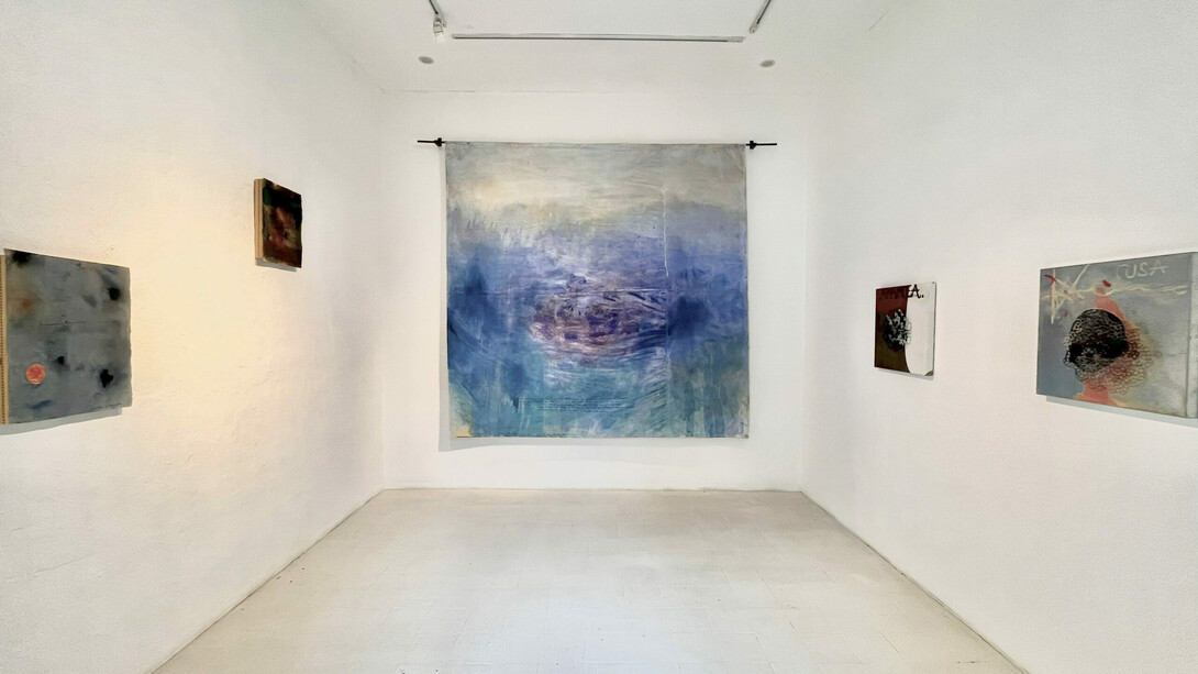 Luis Luna, Círculos de convergencia, vista de exhibición. Cortesía de Galería La Balsa