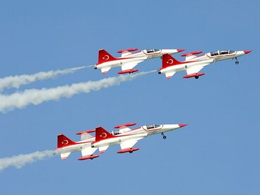 The Turkish Stars performed at the 2011 NATO Days event, Turkey