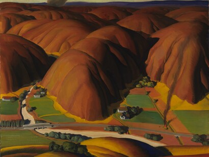 Ross Dickinson, Valley farms, 1934. Courtesy of SAAM