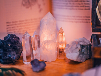 Glowing with rich violet hues, these crystals radiate a high-frequency energy believed to support spiritual growth and inner transformation